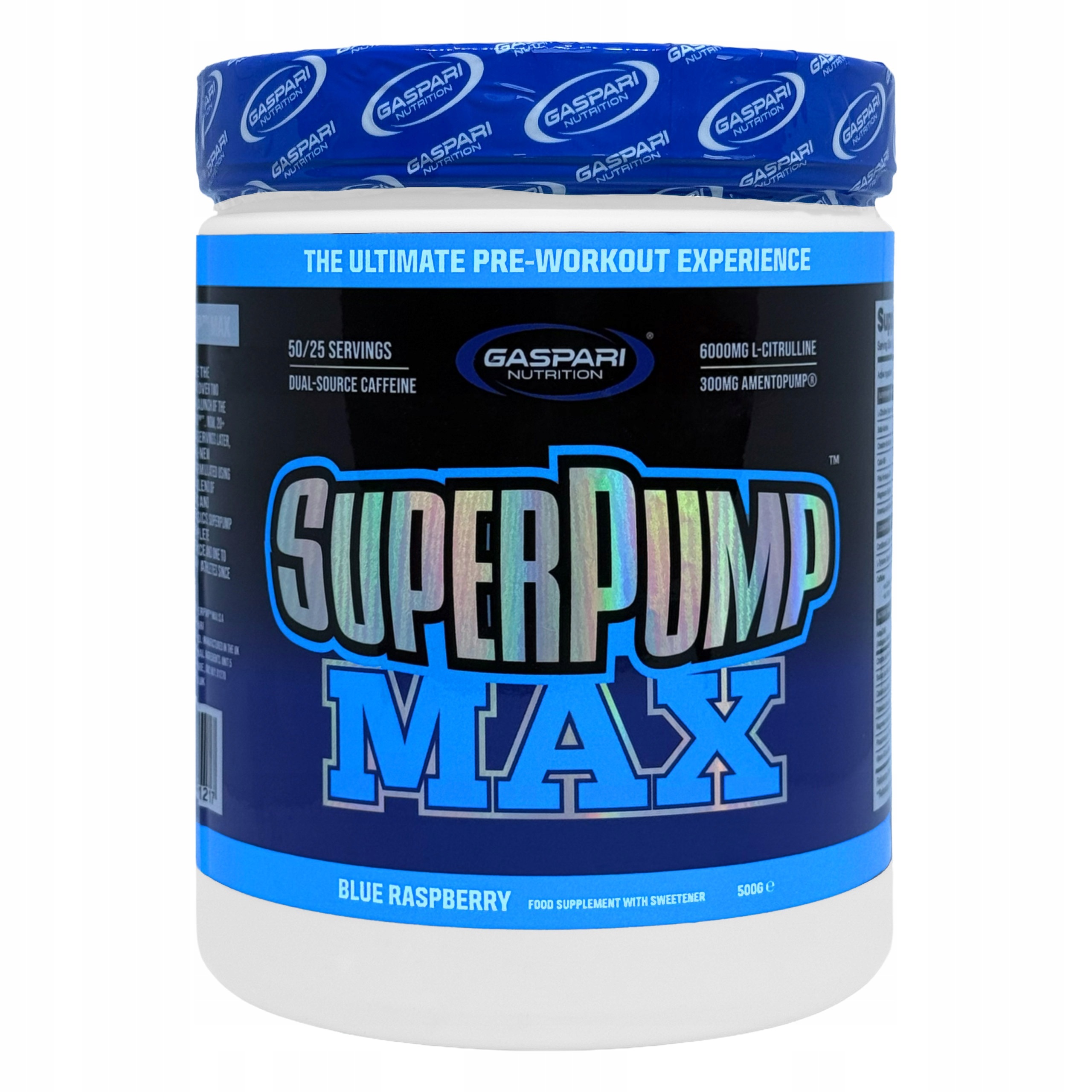 Gaspari Nutrition Pump Max 500 g Předtréninkovka Booster Malina
