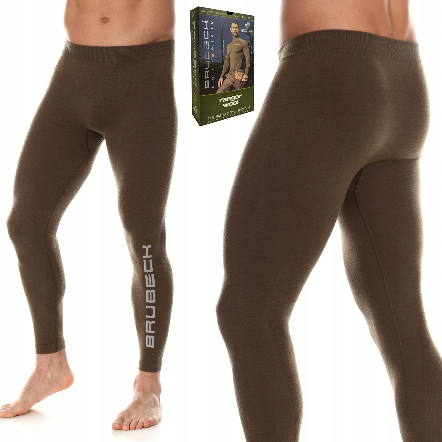 Pánské termoaktivní vlněné lovecké kalhoty Brubeck Ranger Wool XL