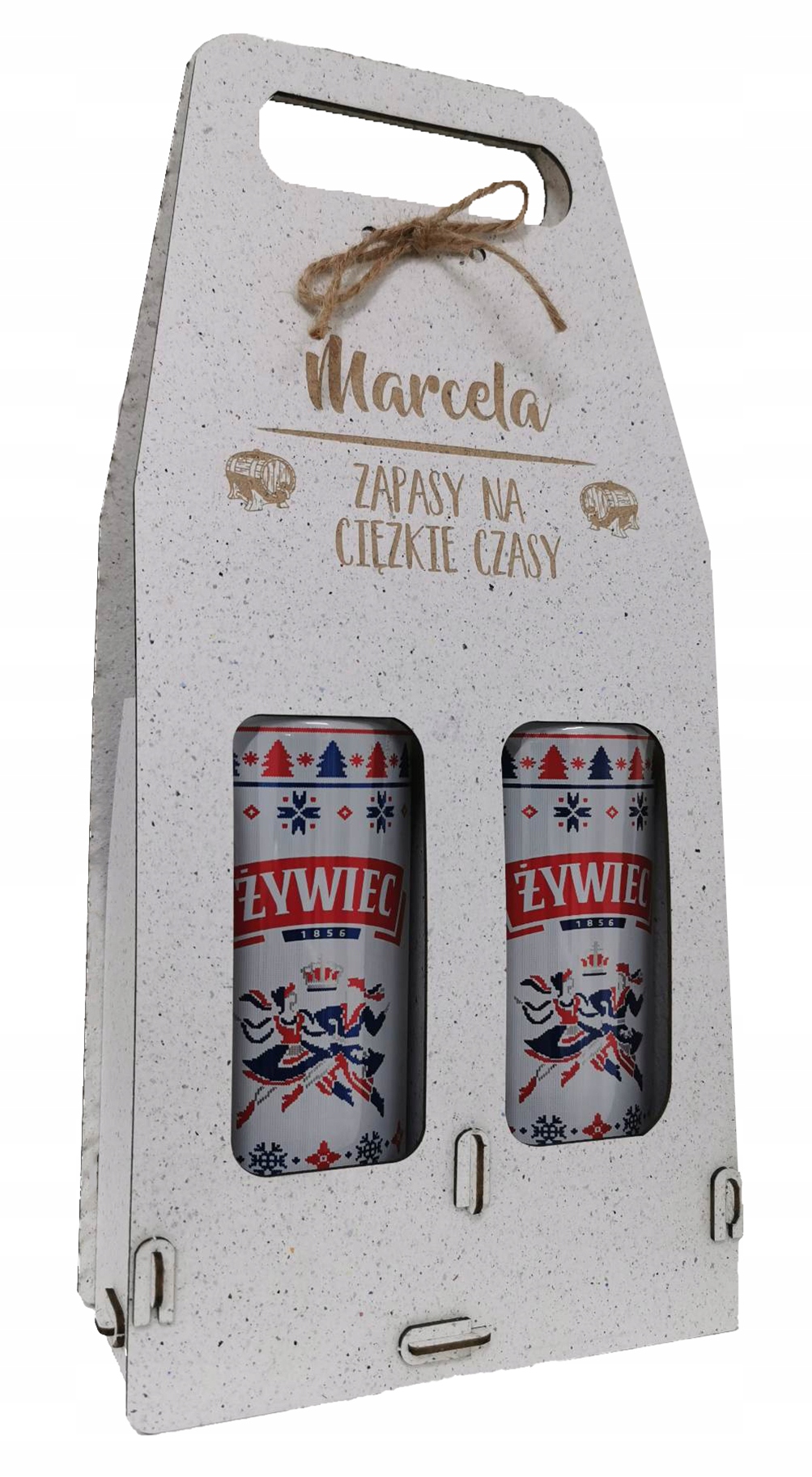 

Skrzynka Na Wino Piwo Nosidło Grawer Imię