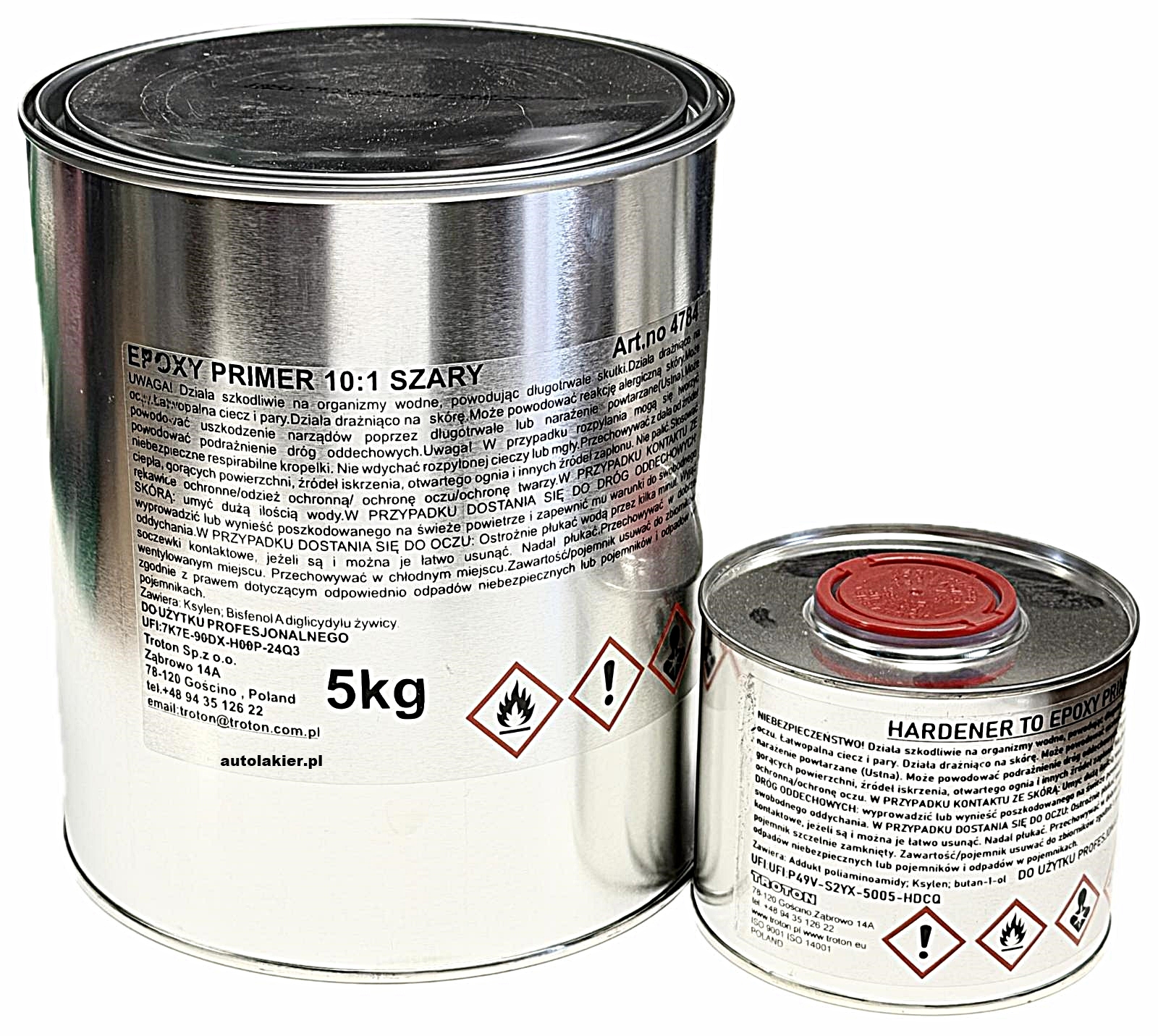 5 kg Epoxidový Základní Nátěr epoxidový antikorozní tužidlo 0,5 Troton 296