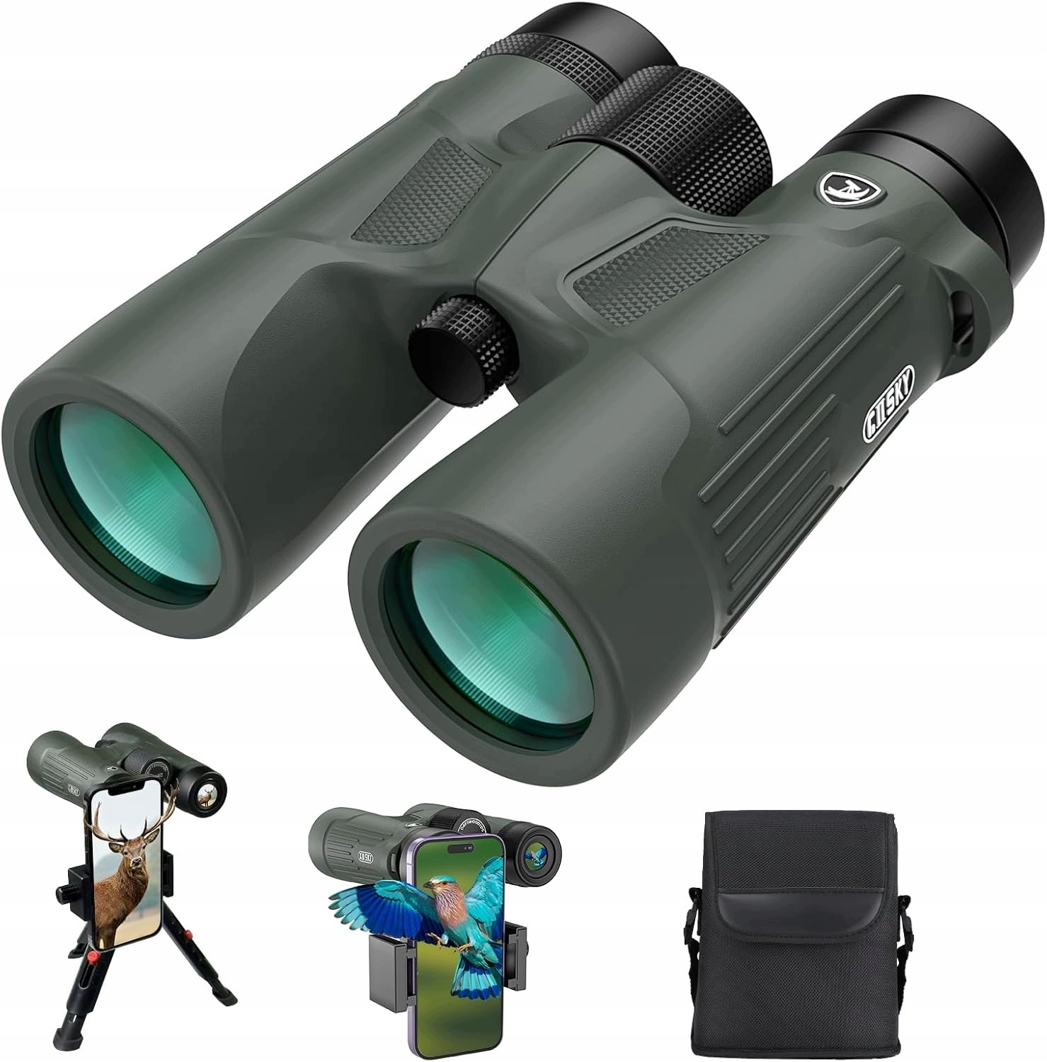 Gosky Dalekohled s hranolem BAK4 10 x 42, profesionální, Hd, voděodolný