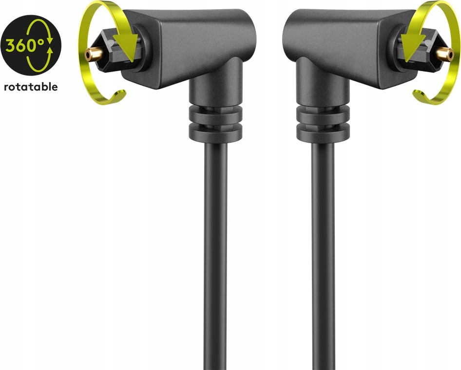 

Kabel optyczny cyfrowy 2x kątowy obrotowy 1m