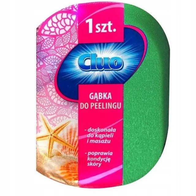 

Cluo Przyjemna gąbka do kąpieli Kolorowa, 1 sztuka