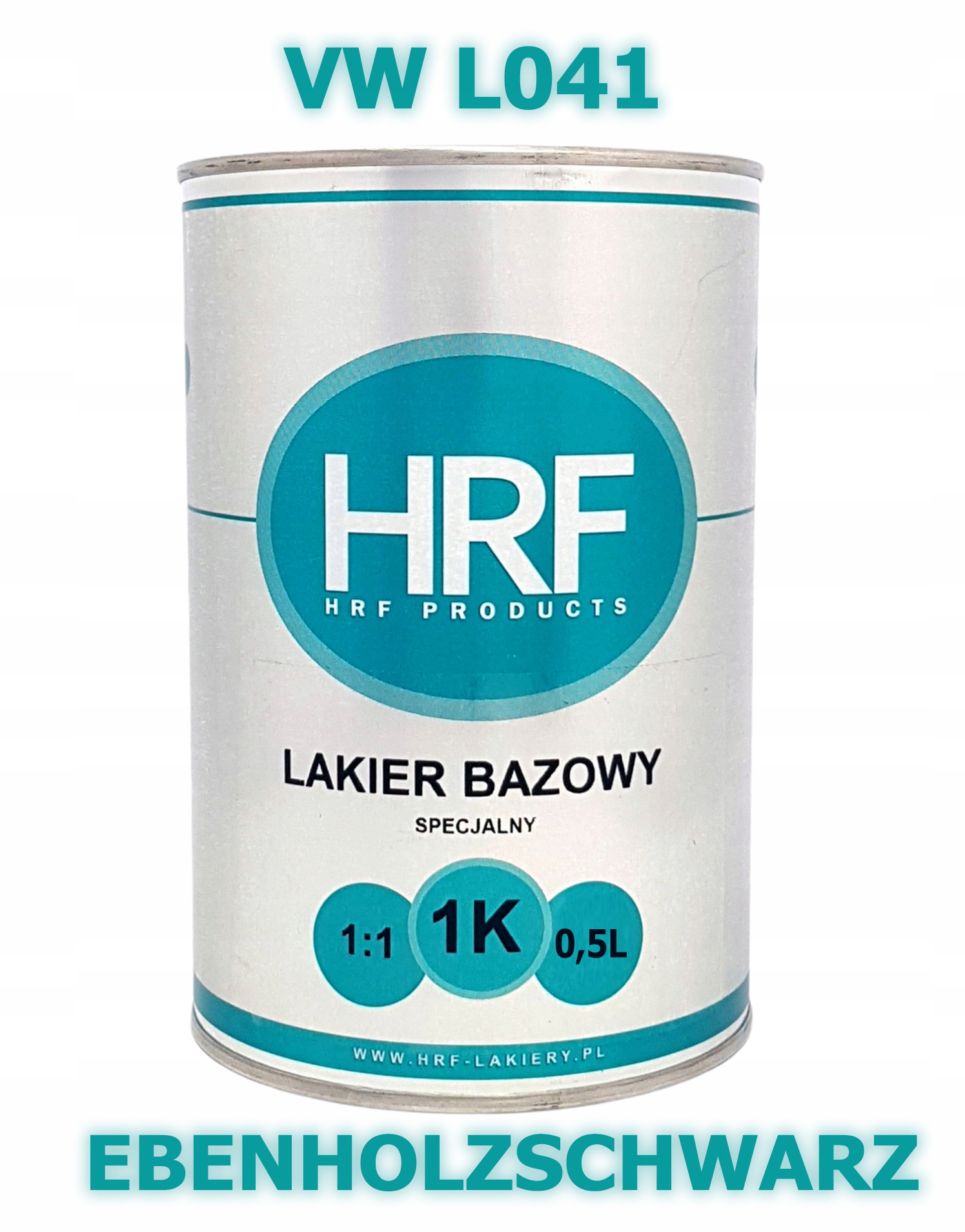 Hrf Lakier Bazowy 1K Vw L041 1:1 Baza 0.5L Gęsta Ebenholzschwarz