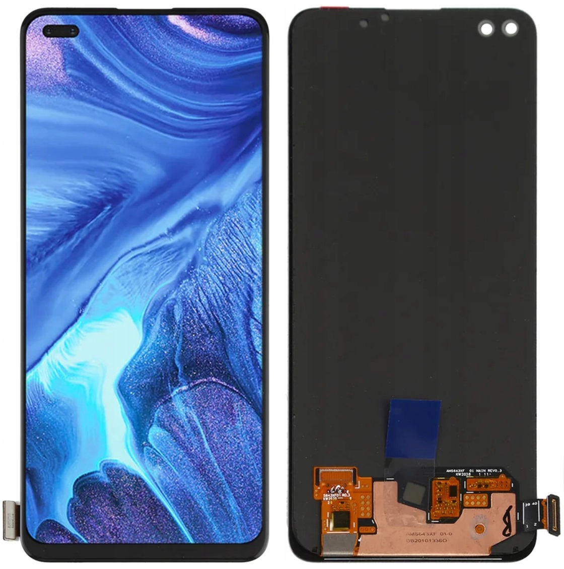 LCD displej dotykový displej s digitizérom pre Oppo Reno 4 CPH2113 Oled