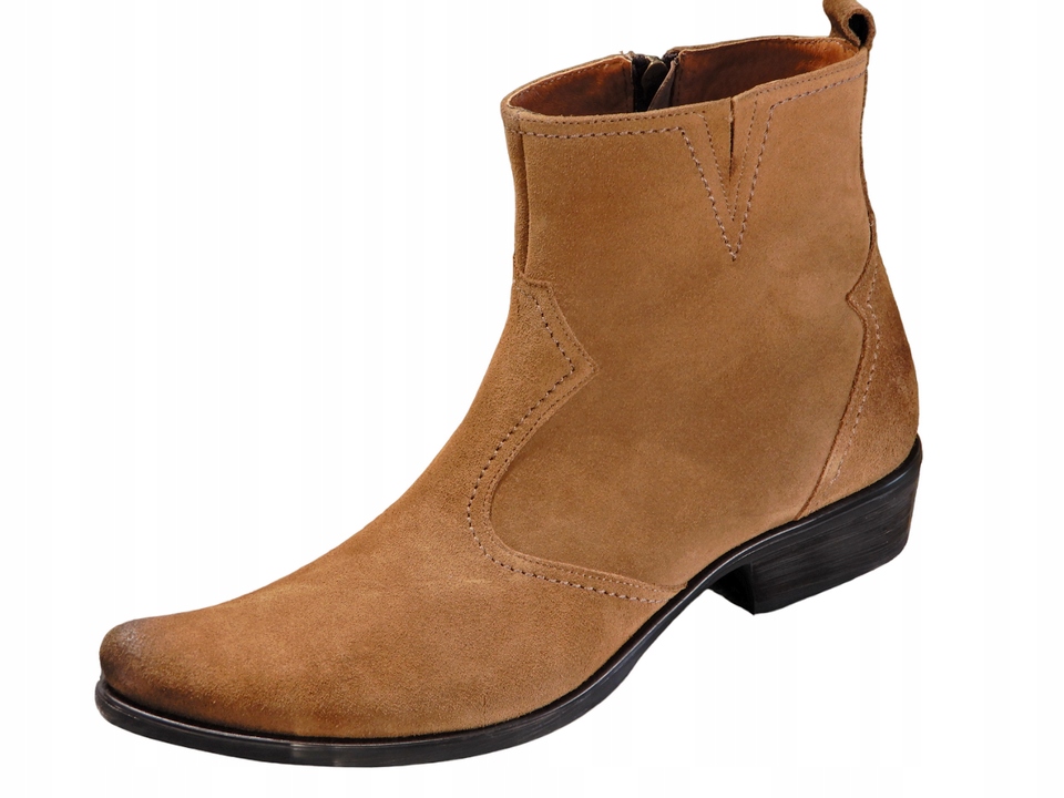 KOWBOJKI WYGODNE SUPER SKÓRA KLIMAT WESTERN 41