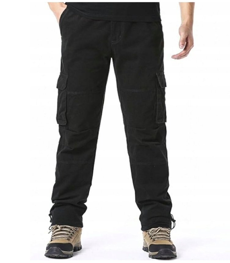 Digralneové outdoorové kalhoty pro muže, bavlněné (3XL, černé)