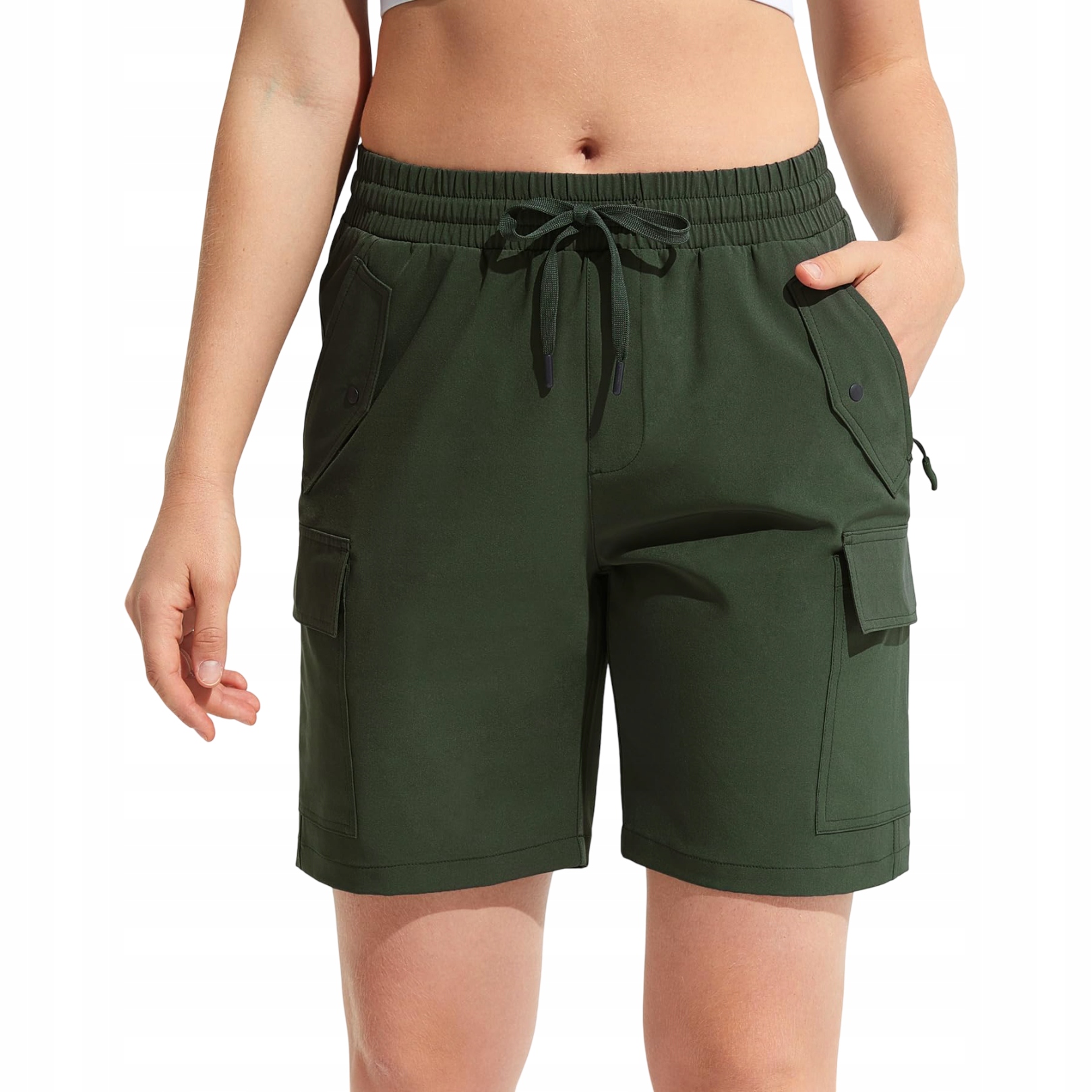 Dámské Kraťasy Cargo, lehké, zelené, velikost M