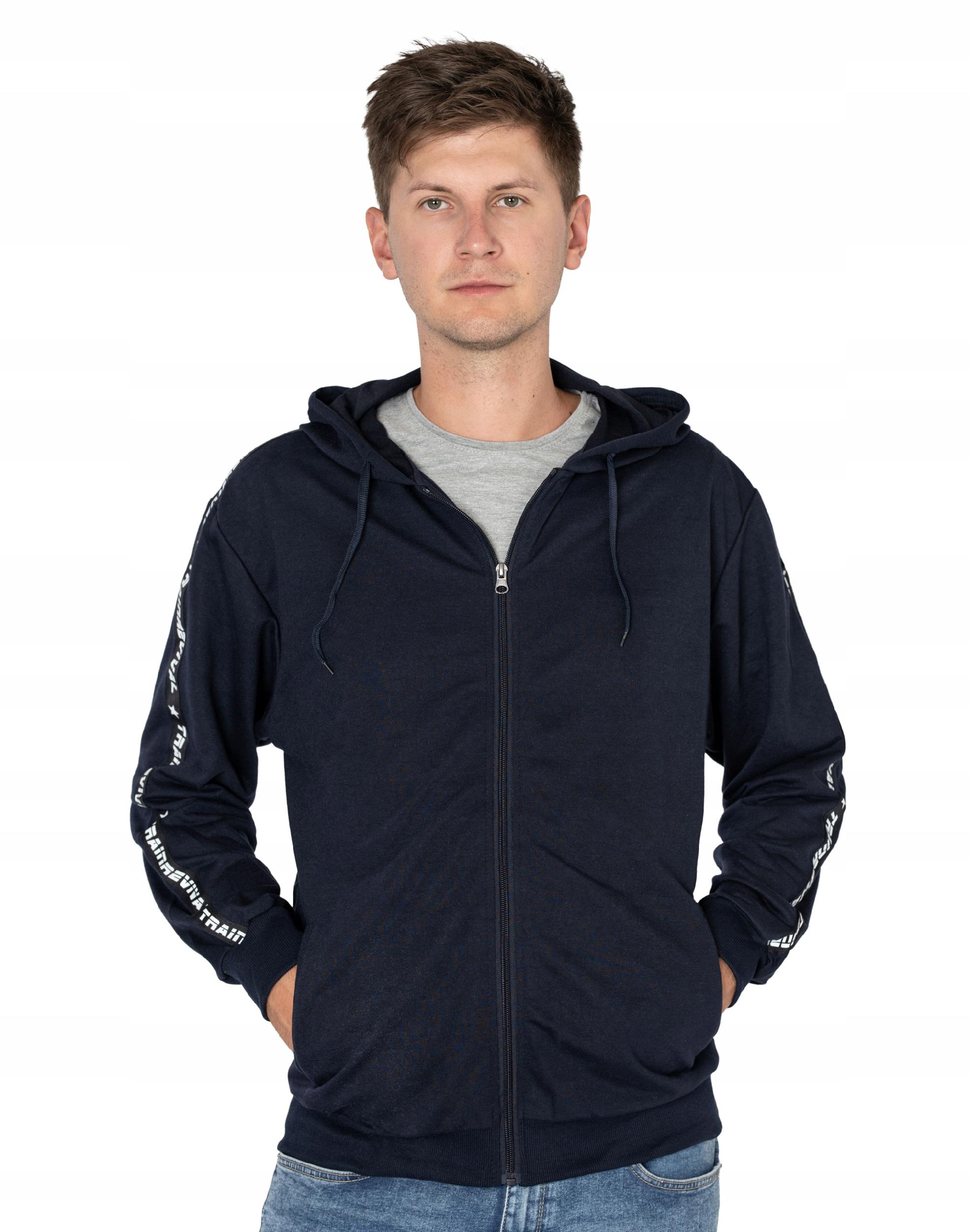 

Bluza Męska Rozpinana z Kapturem Sport 2717-04 3XL