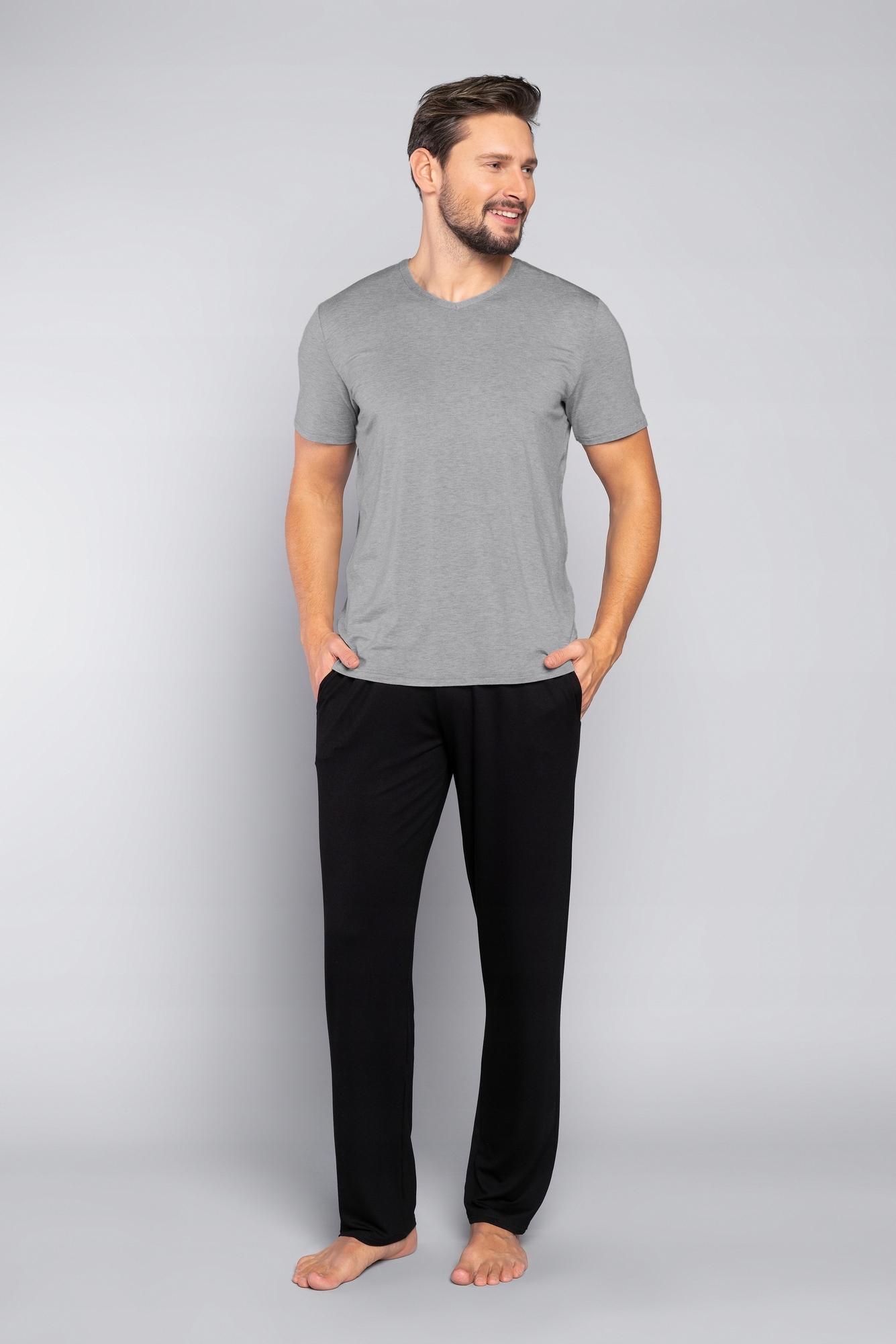 Pánské pyžamo Dallas M šedé Italian Fashion