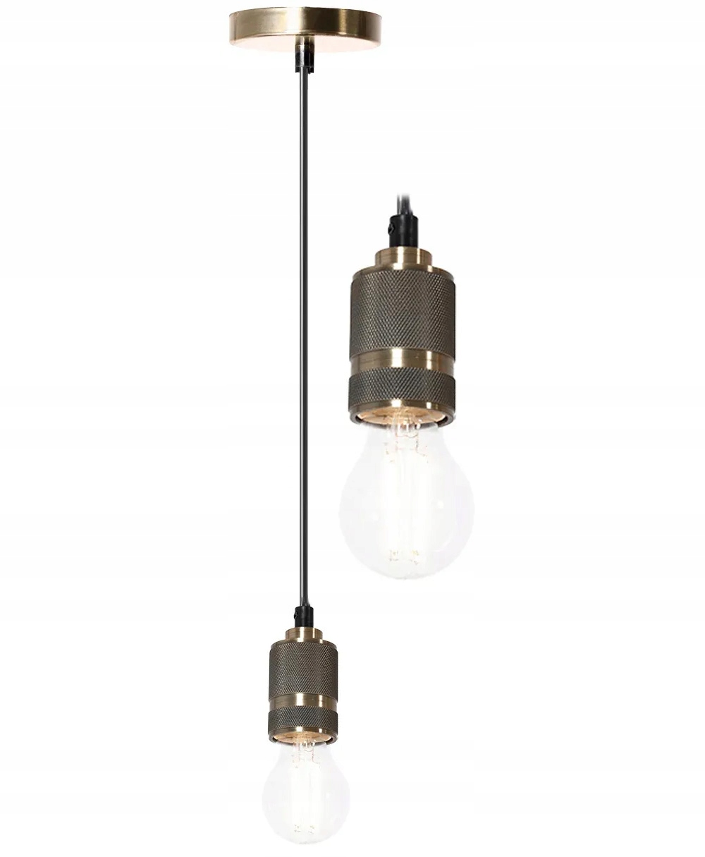 LAMPA WISZĄCA SUFITOWA OPRAWKA E27 MIEDZIANA JASNA