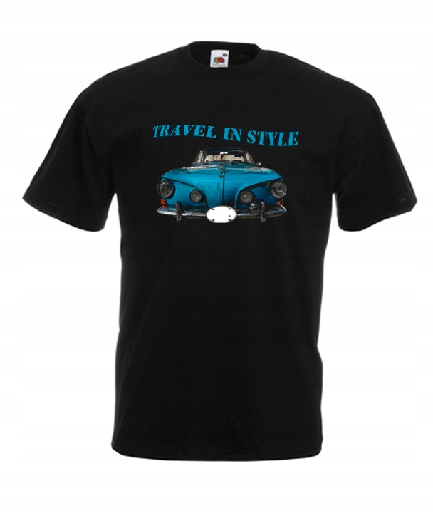 

XXL Koszulka Męska Samochody Auta Travel In Style