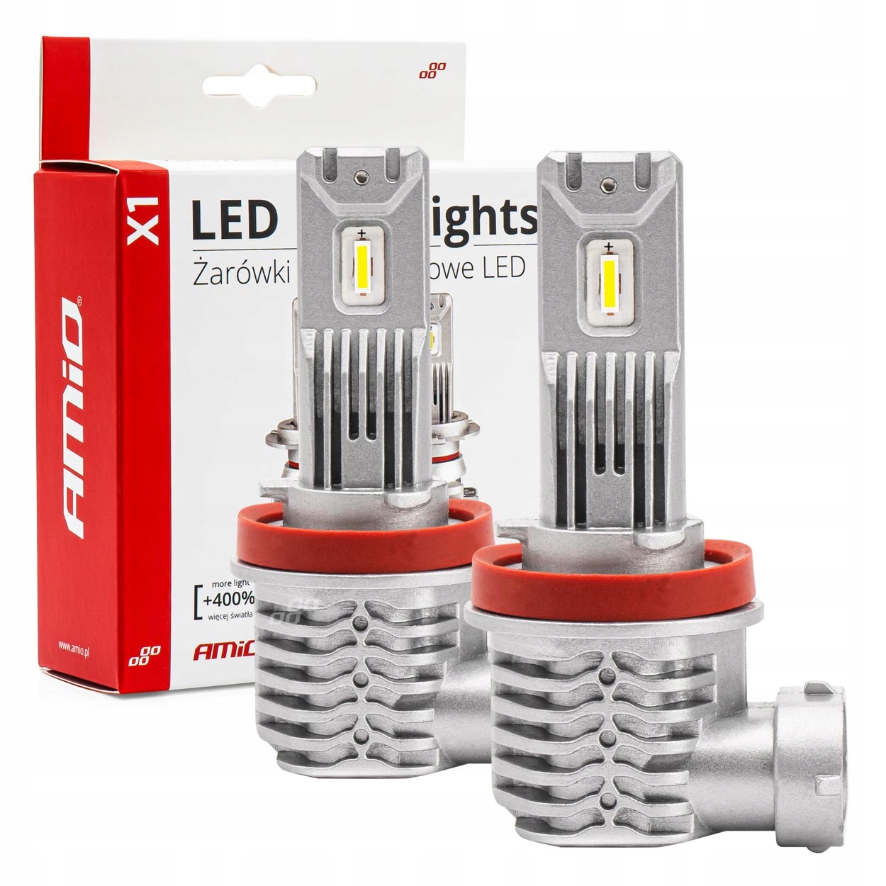 

Zestaw Retrofit Led AMiO Konwersja H8/H9/H11 Cps