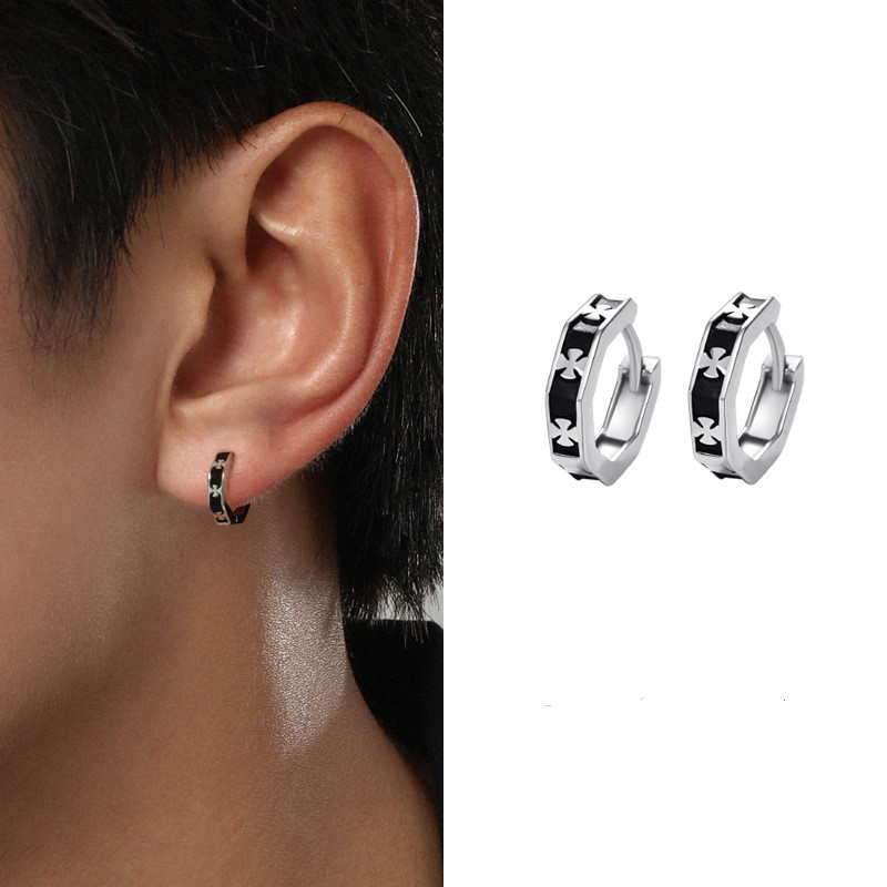 Men's Punk Heart Vintage S925 Earrings