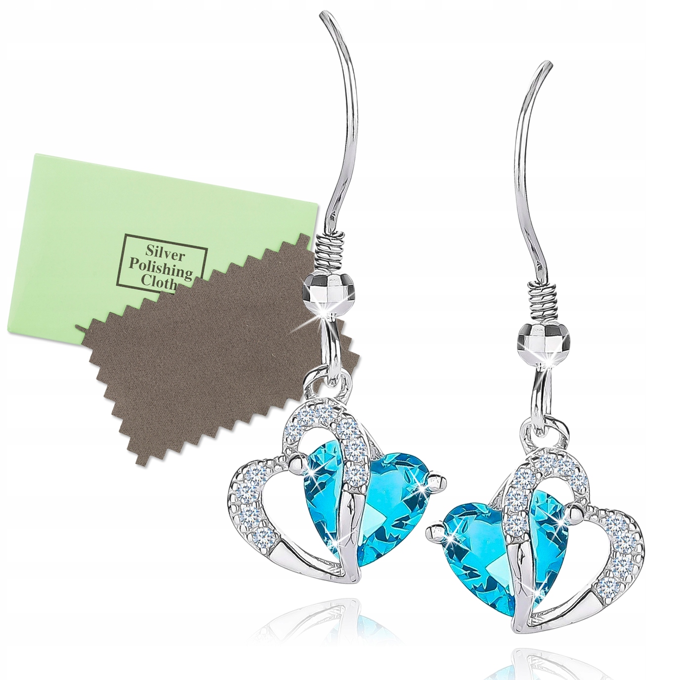 

Piękne Kolczyki Srebrne wiszące Srebro Próby 925