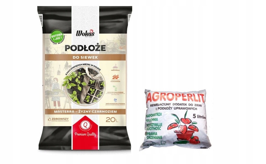 

20l Podłoże do Siewu Pikowania Rozsady 5l Perlit
