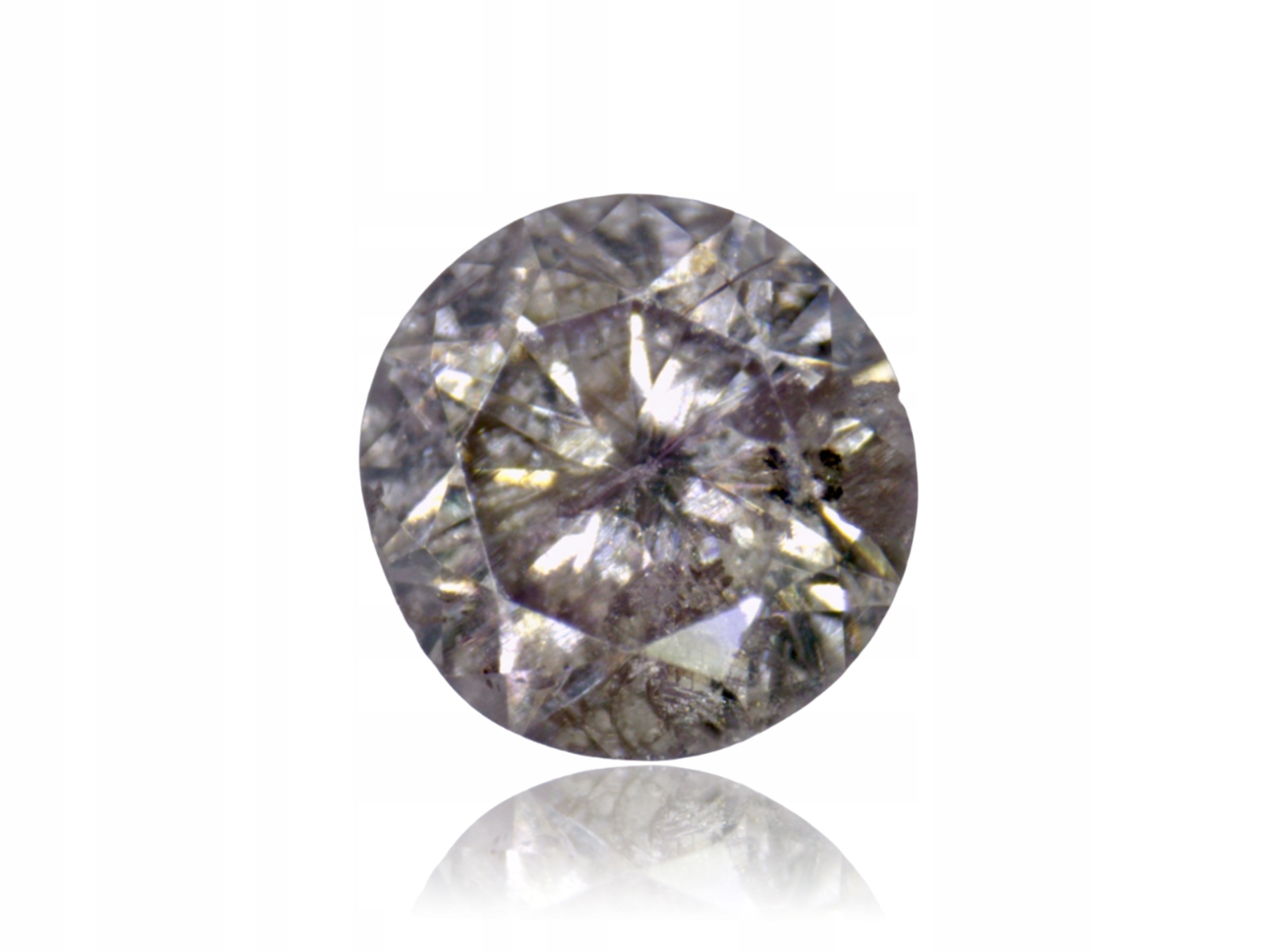 Přírodní Diamant 0.03ct Hnědý Briliant I2 eCertifikát Wbd