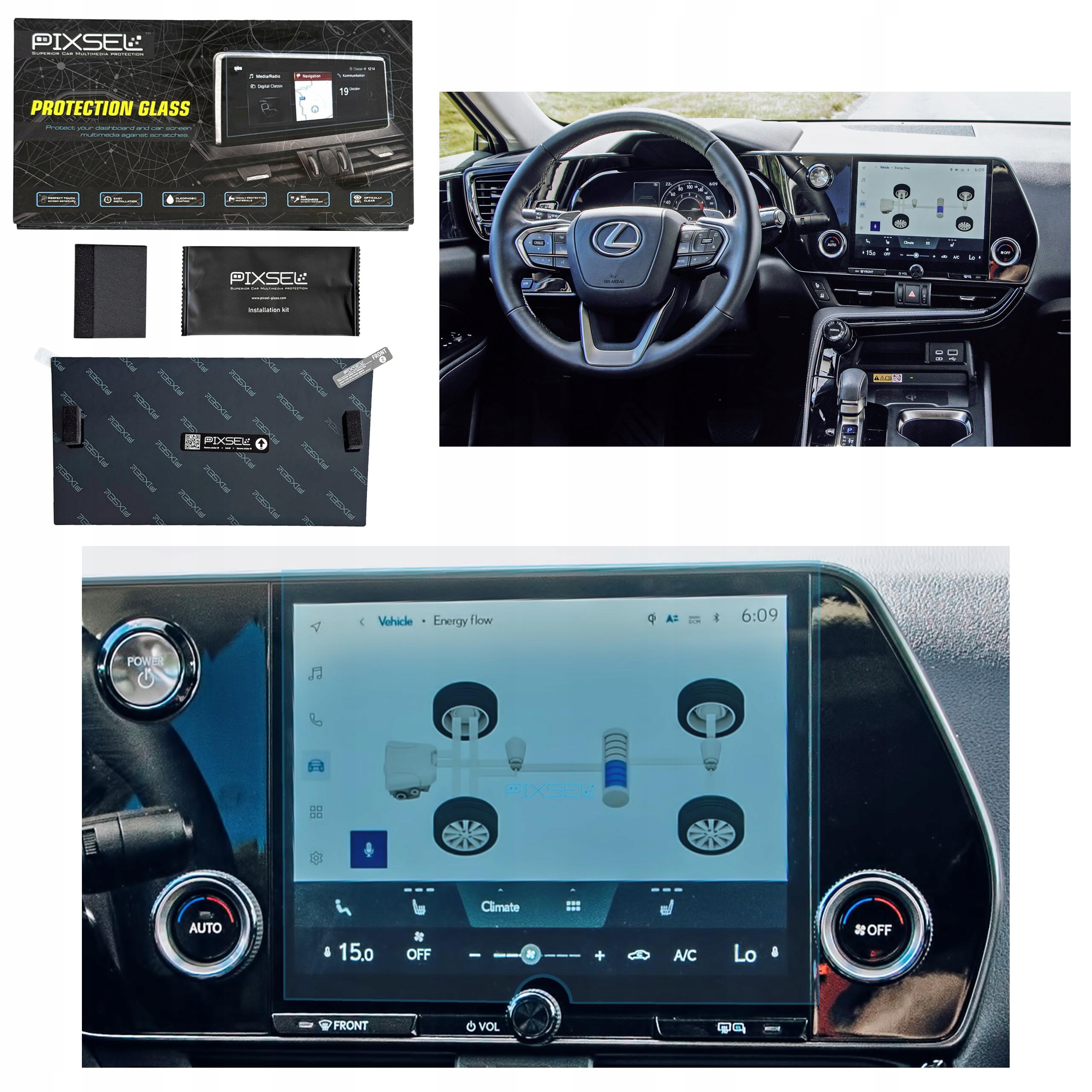 Antyodciskowe Matowe Szkło Ochronne Lexus NX-10.8“ 2022-na monitor