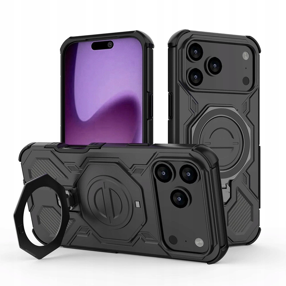 Techsuit Carbon Shield Pro ochronne etui na iPhone 17 Pro czarne