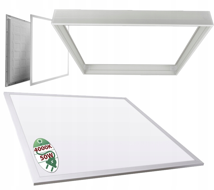 Nástěnný Led panel 50W 60x60 Kaseton Stropní Svítidlo Stropní Svítidlo Neutrální Pvc