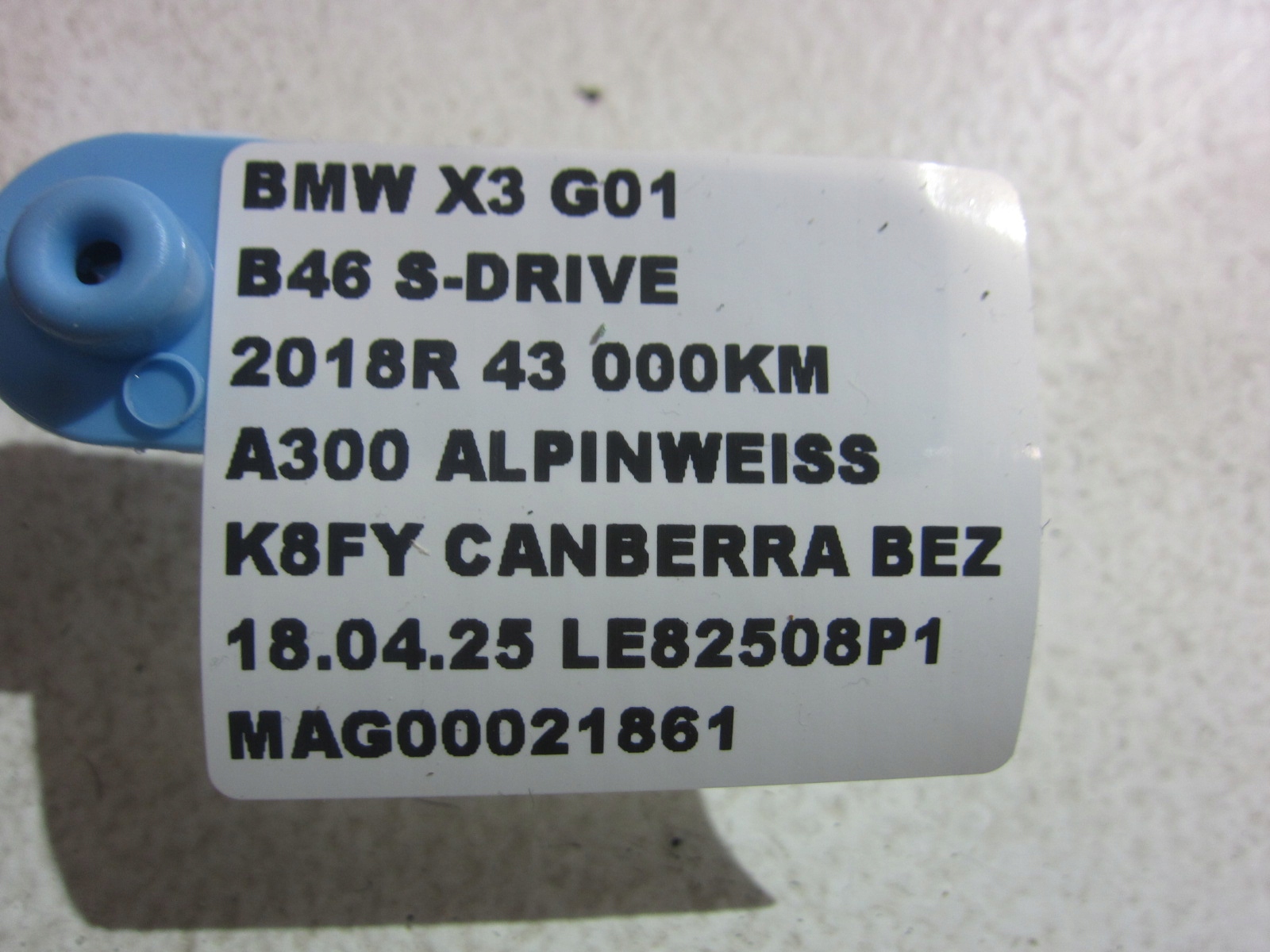 BMW X3 G01 G02 G20 caliper brake left front front 6882253 34106882253
