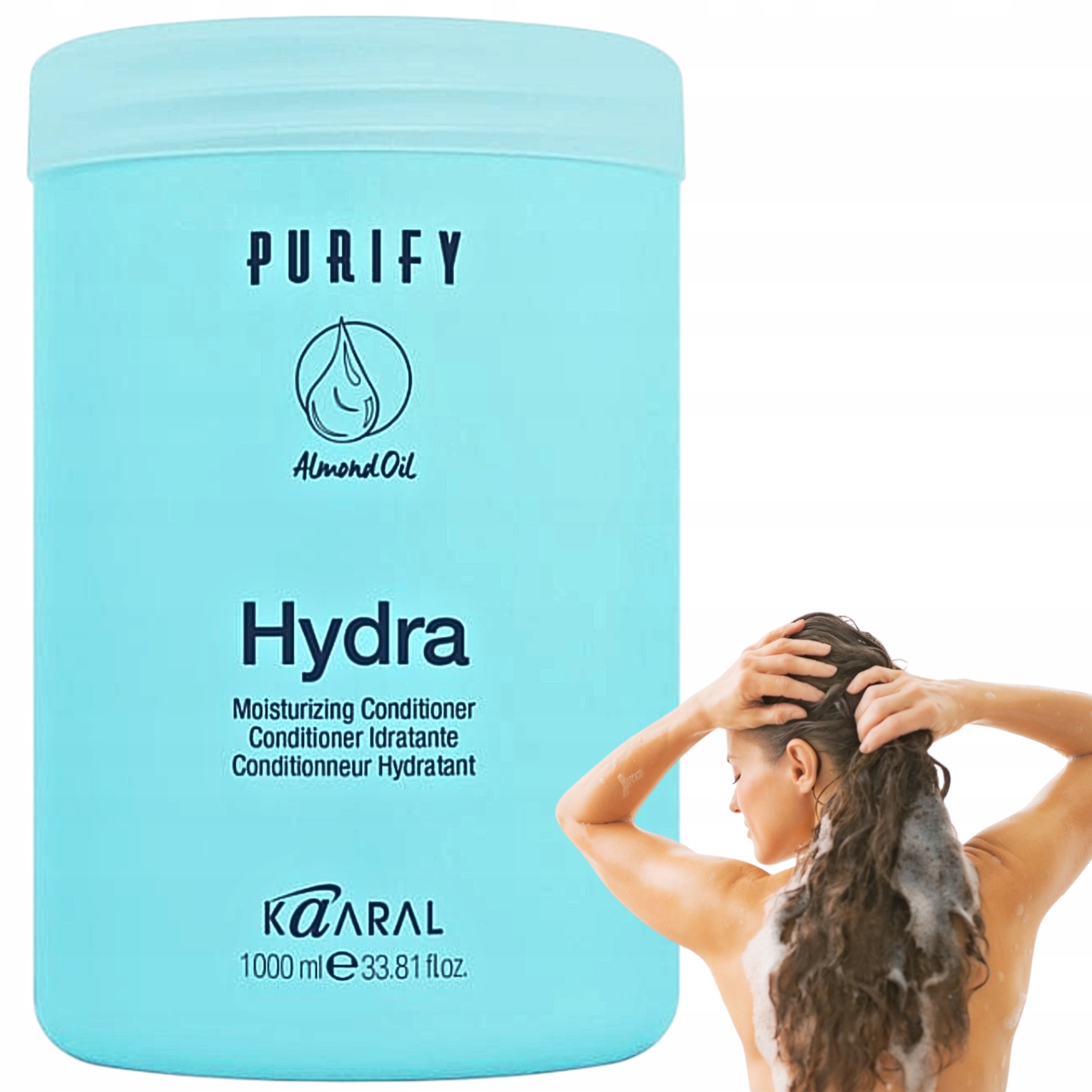 Kaaral Purify Hydra Hydratační Kondicionér Na Vlasy S Mandlovým Olejem 1.L
