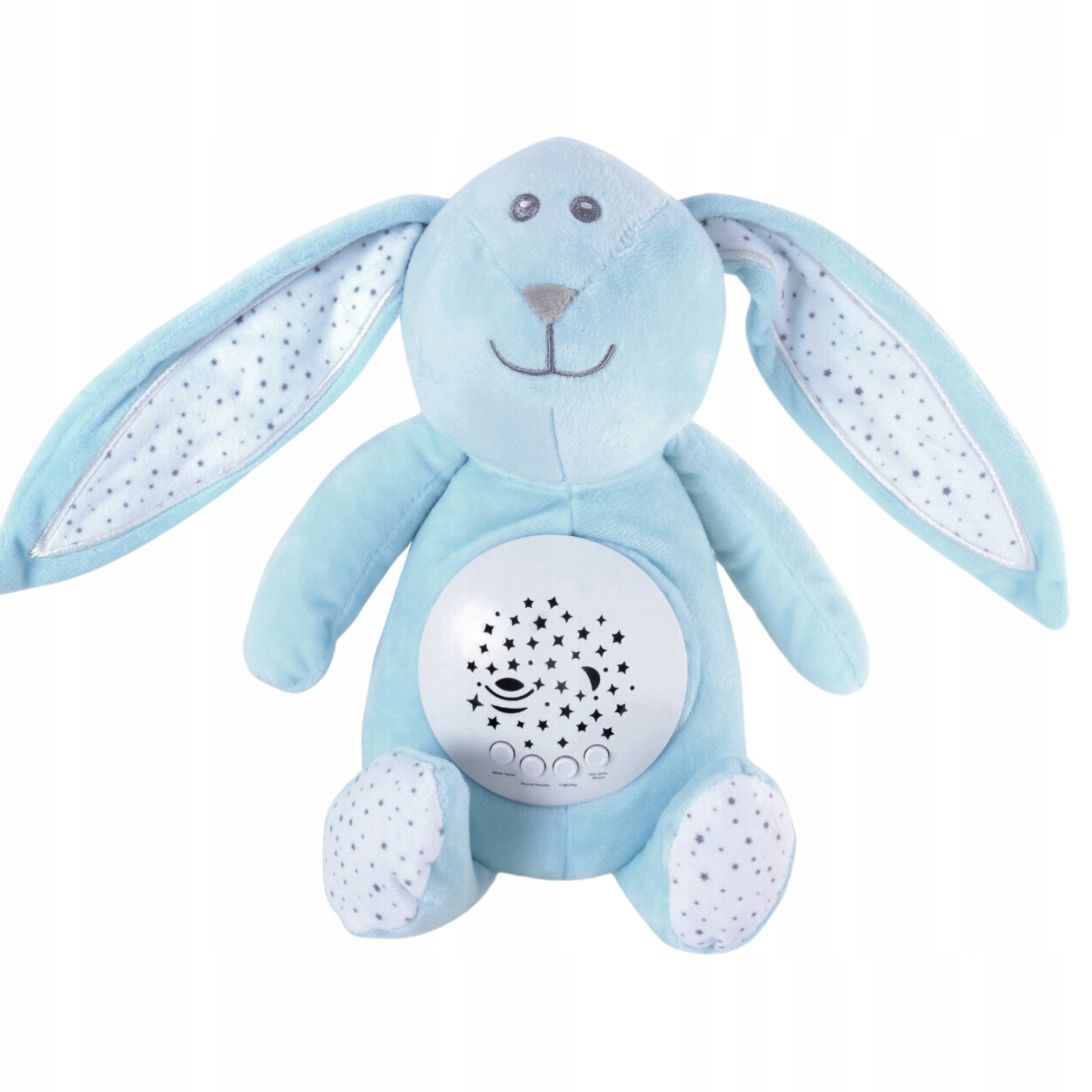 KRÓLIK SZUMIŚ USYPIACZ PRZYTULANKA LAMPKA NOCNA PROJEKTOR 2w1 10 KOŁYSANEK Marka ProNice