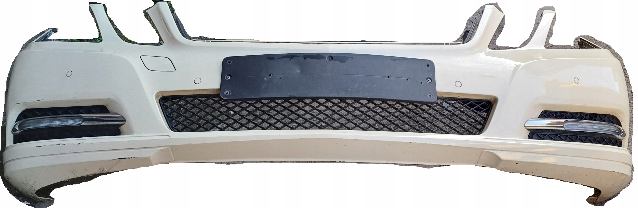 MERCEDES E-KLASA W212 bumper front pdc chrom led complete