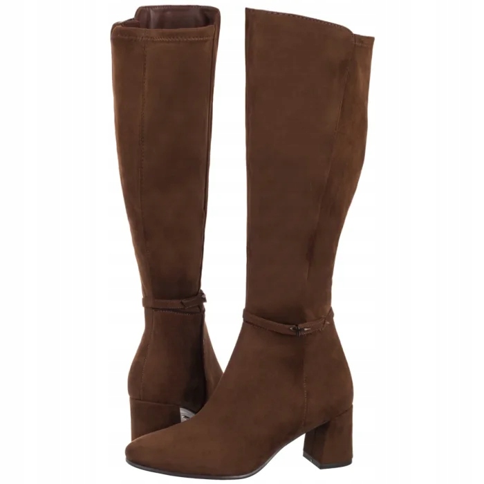 Dámské kozačky na podpatku Tamaris Hnědé 1-25513-45 311 Muscat