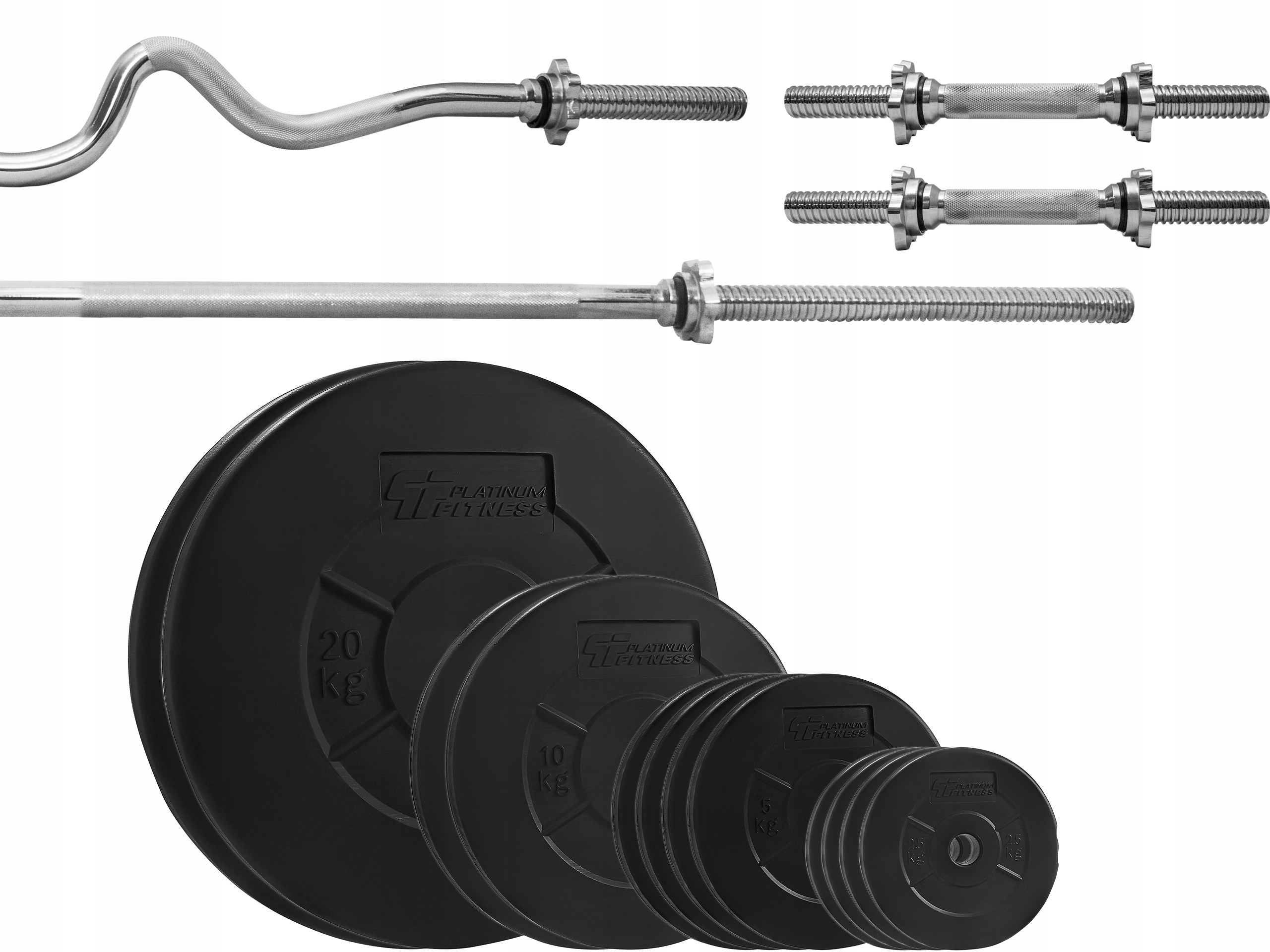 

Zestaw Obciążenie 110kg + 4 Gryfy
