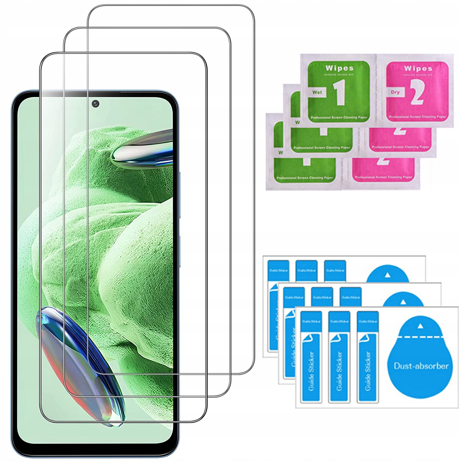 

3X Szkło 9H do Xiaomi Redmi Note 12 Pro 5G