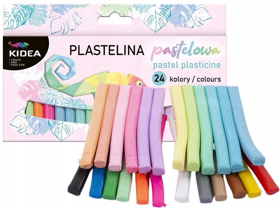 KIDEA PLASTELINA SZKOLNA 24 PASTELOWE KOLORY Kod producenta PP24KA