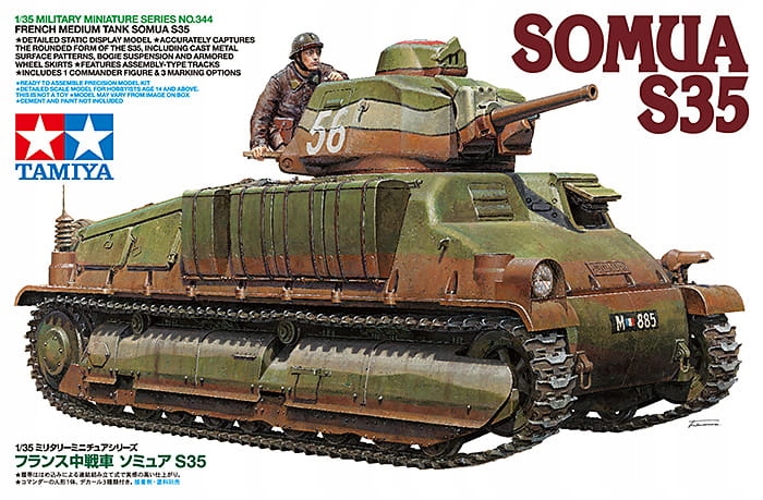 Somua S35 French Medium Tank 1:35 Tamiya 35344
