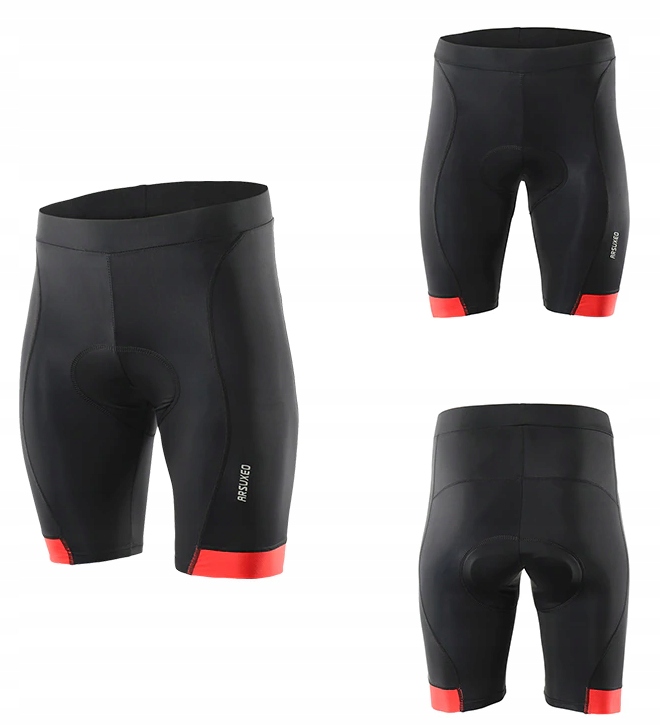 SPODENKI ROWEROWE Z WKŁADKĄ ŻELOWĄ 5D ARSUXEO NA ROWER MĘSKIE r. M Kod producenta SPODENKI ROWEROWE SZORTY ŻEL 5D ARSUXEO