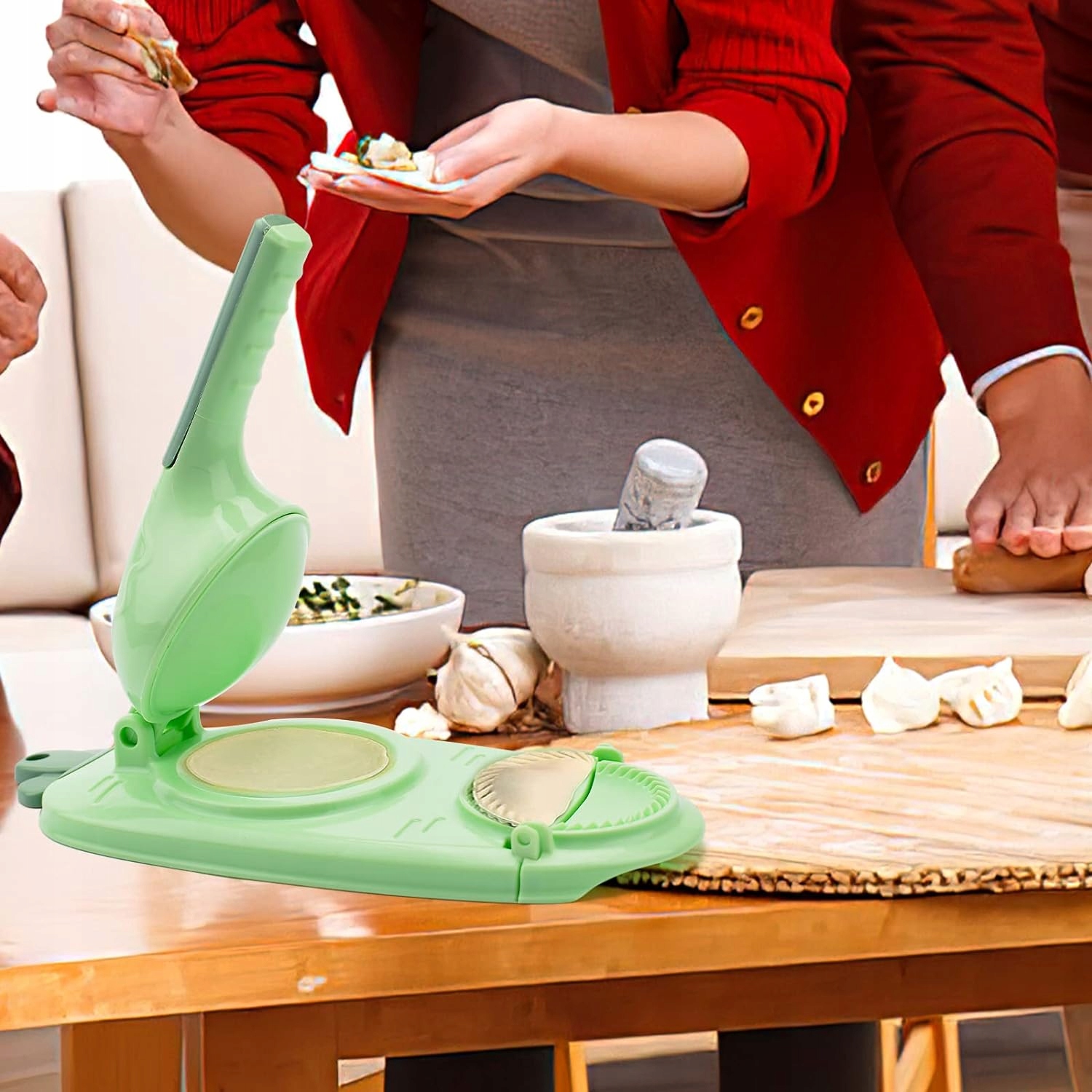 PIEROGARKA 2w1 MASZYNKA FORMA DO LEPIENIA PIEROGÓW KÓŁKA Pierożnica EB618 Kod producenta Urządzenie do robienia pierogów Forma