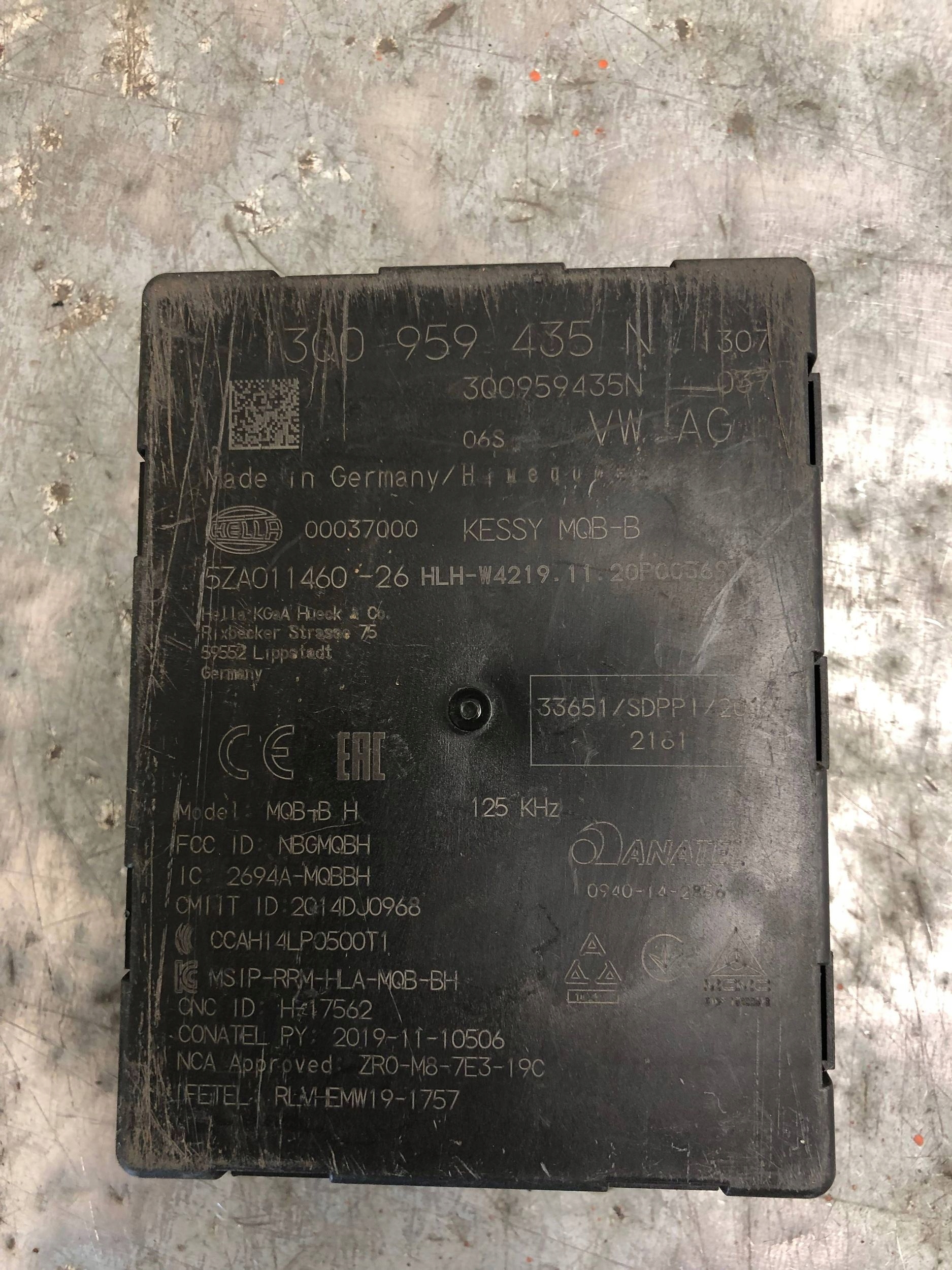 module control unit KESSY KEYLESS VW SKODA AUDI 3Q0959435N