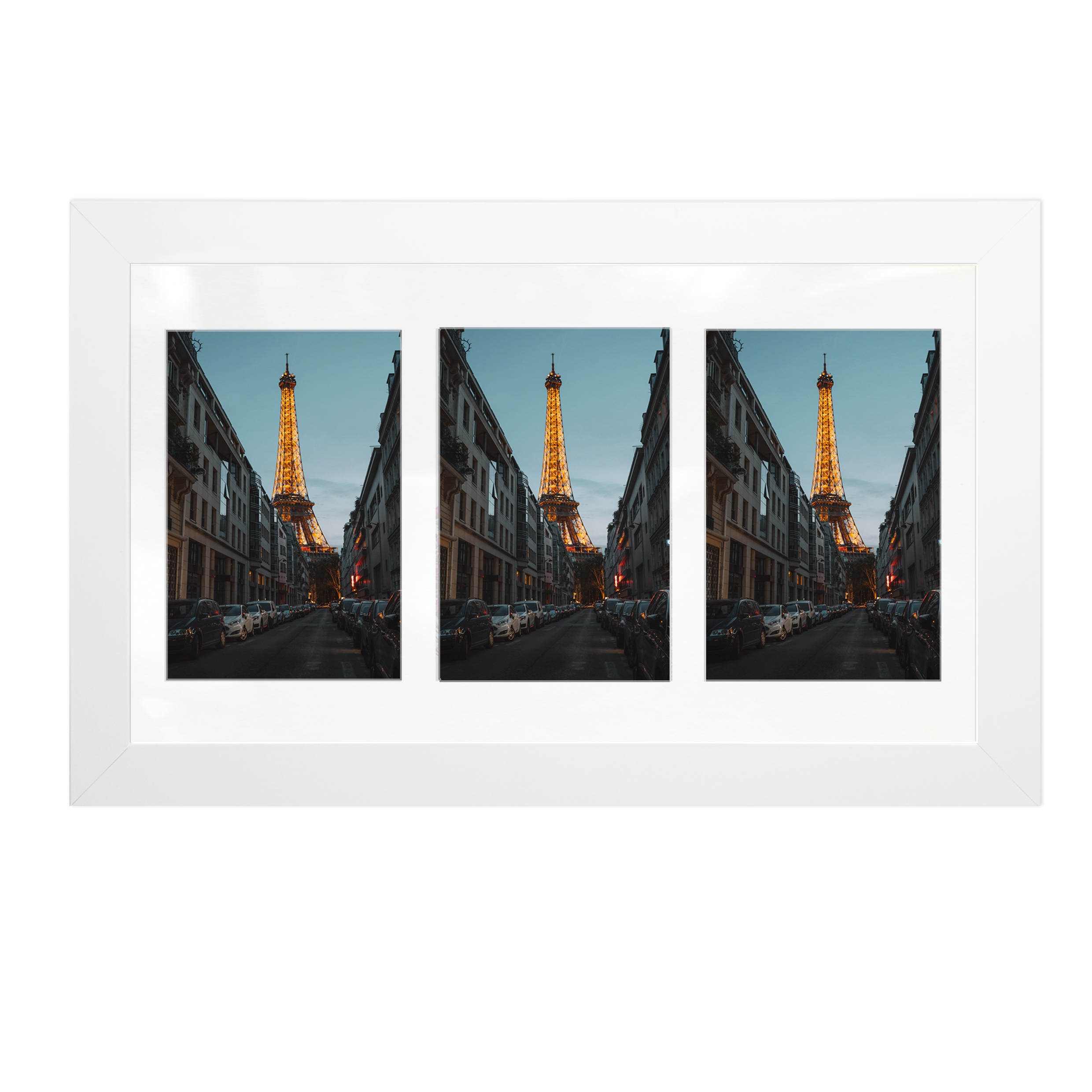 

Galeria Ramka Na Zdjęcia 3x 10x15 Mdf Kai Biała