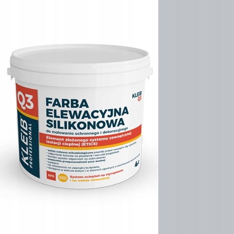 Kleib Q3 Farba Elewacyjna Silikonowa 10L Usa