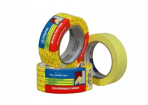 

Taśma malarska Żółta 3 dni Blue Dolphin 48mm/50m