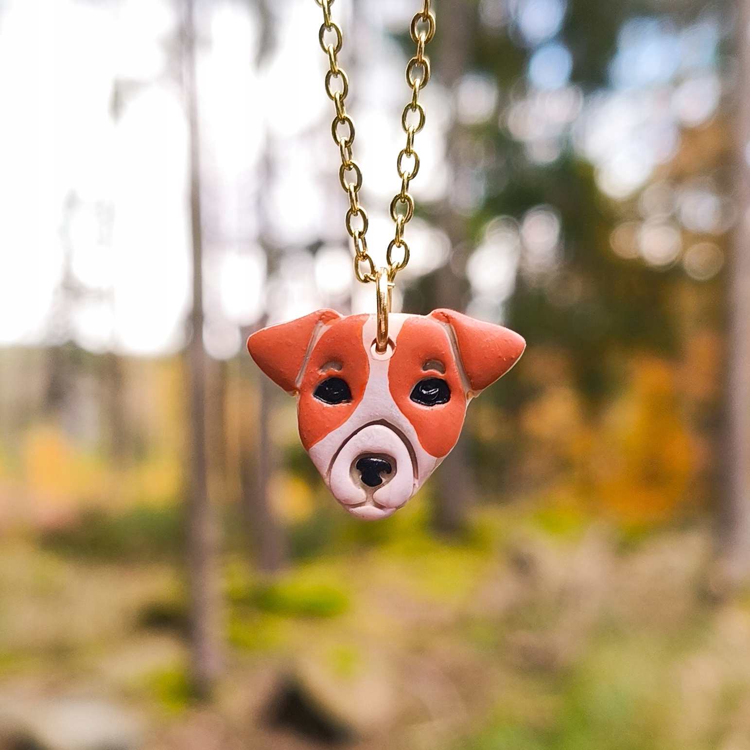 Náhrdelník přívěsek pro psa Jack Russell teriéra s dárek pro domácího mazlíčka pro ni