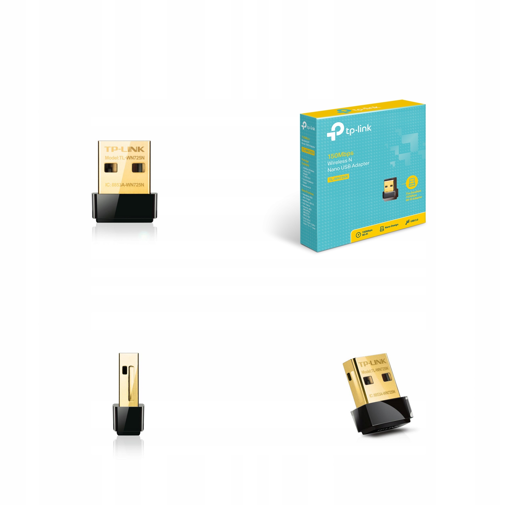 

Tp-link WN725N karta sieciowa WiFi N150 2.0 nano
