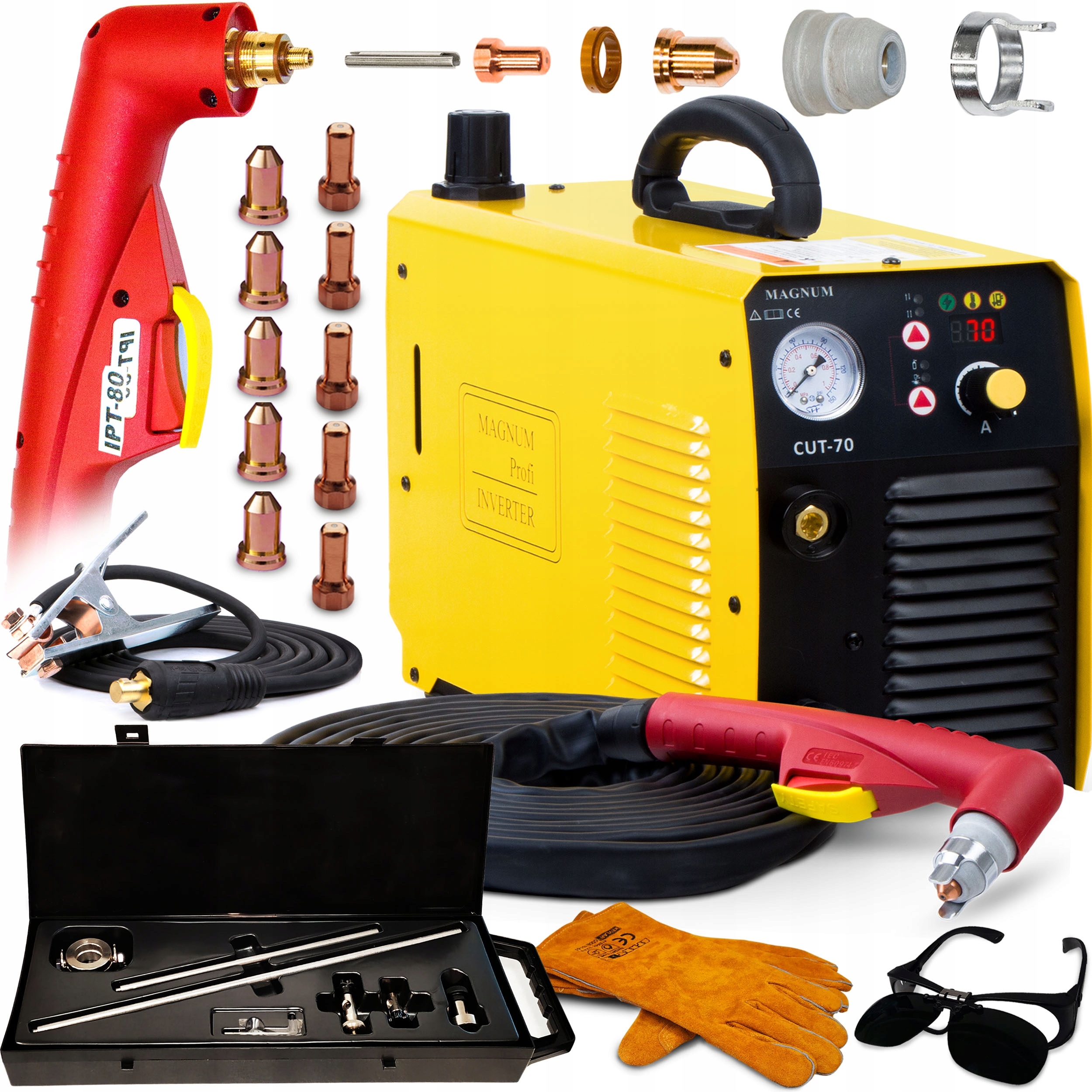 Plazmová Řezačka Plasma Plazma Magnum Cut 70 Cutter 65A 400V Igbt Hf