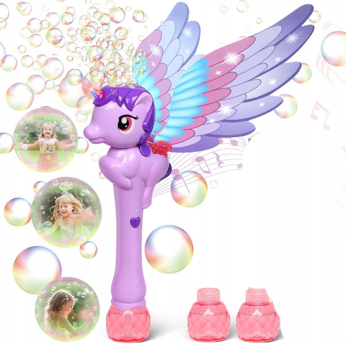 APARAT DO BANIEK MYDLANYCH AUTOMAT RÓŻDŻKA BAŃKI MYDLANE 2X PŁYN JEDNOROŻEC Bohater Inny