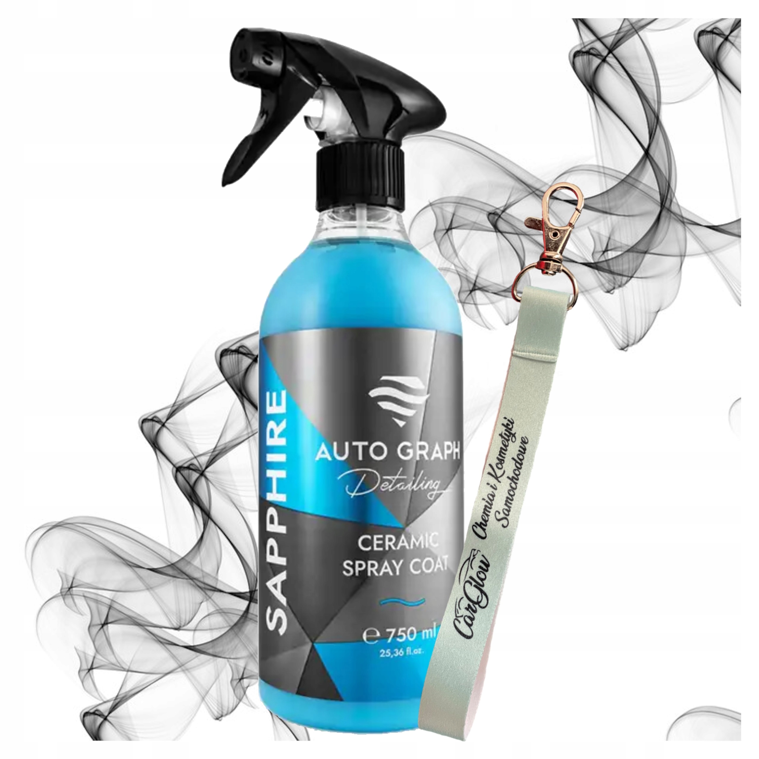 Sada Auto Graph Sapphire Ceramic Spray 750 ml Quick Detailer Qd vodítko