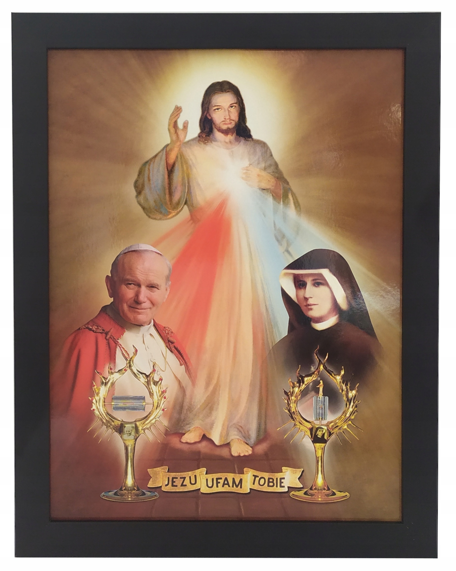 

Obrazy Na Ścianę Jezu Ufam Tobie 35X45 Czarna Rama