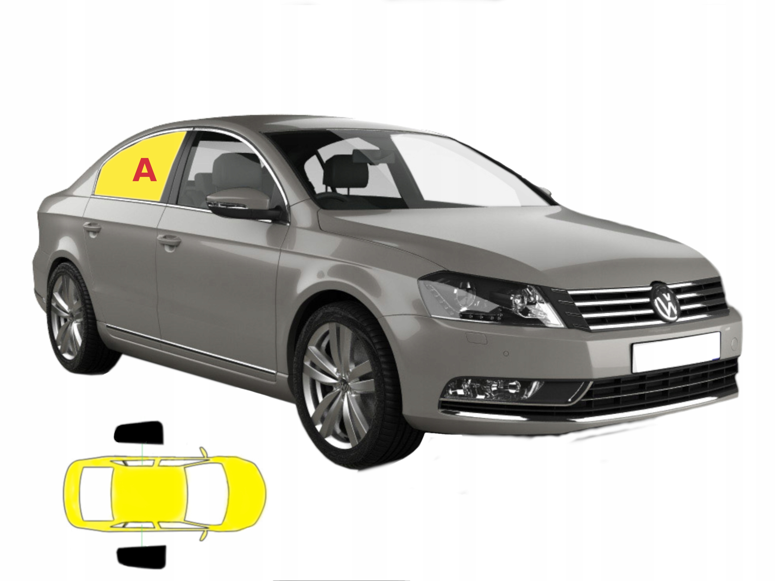 Krytové clony určené pro Vw Passat B7 sedan