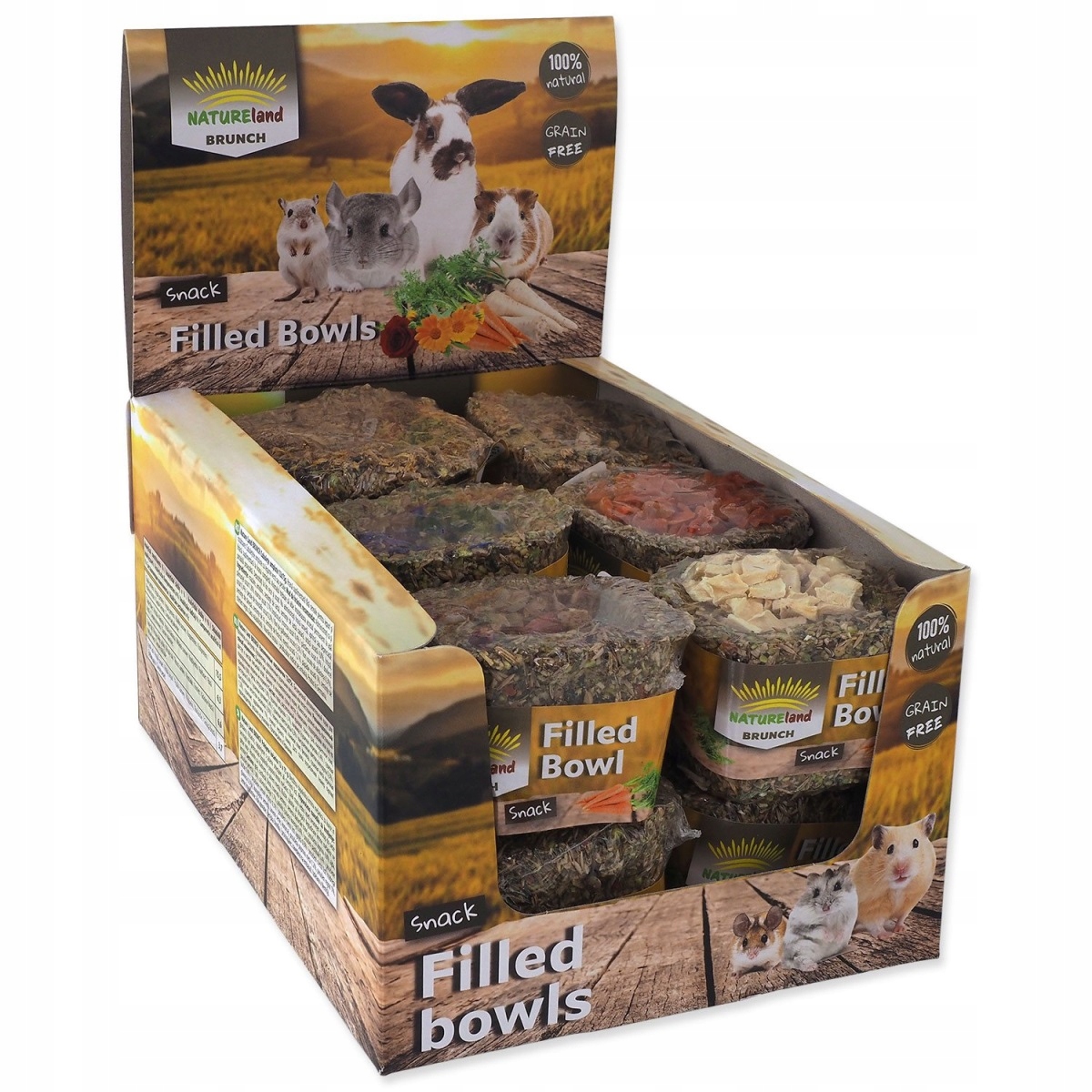 Levně Pochoutka Nature Land Brunch Chutné košíčky Displej 75g 12ks