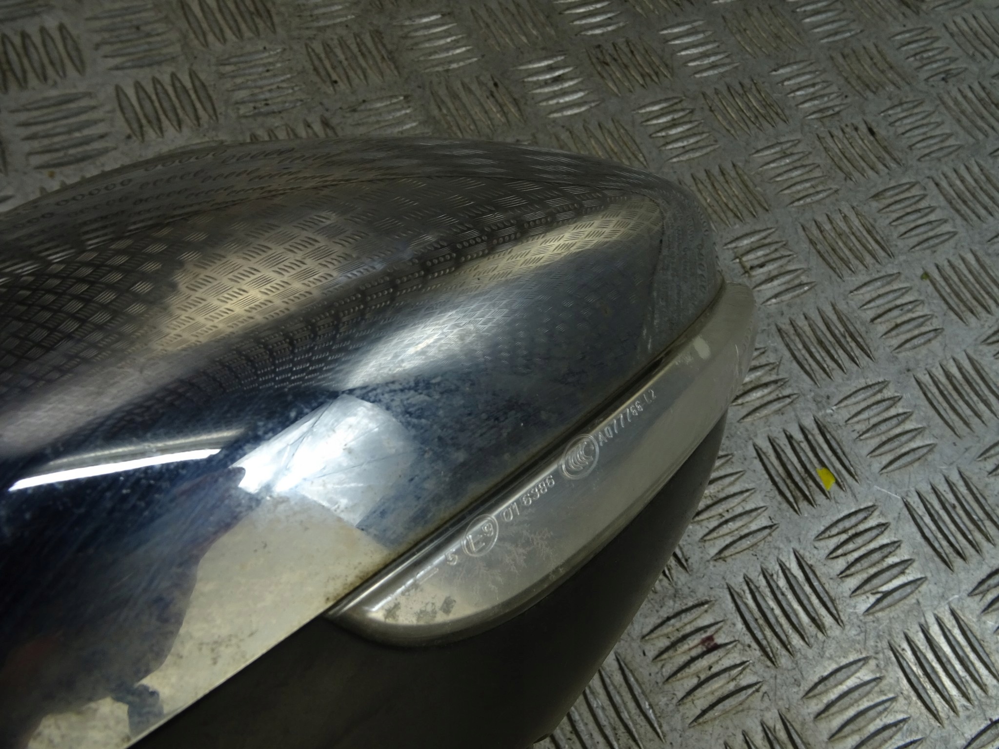 PEUGEOT 2008 mirror left CHROM 9 vertical UK