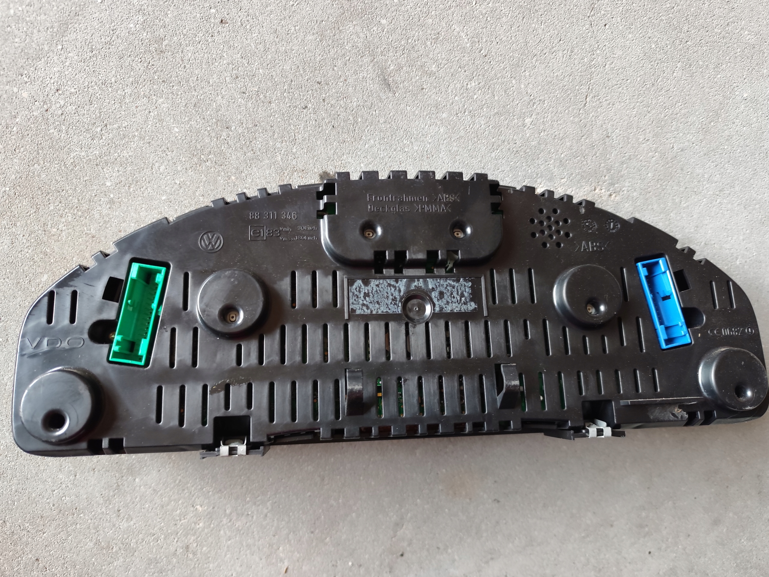dials clock dials VW T5 MULTIVAN 7H5920860E POLFIS damaged window