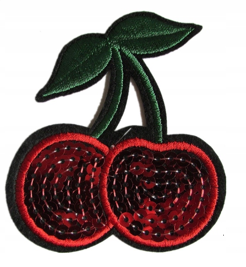 

Naklejka Aplikacja Łatka Cekiny Czereśnie